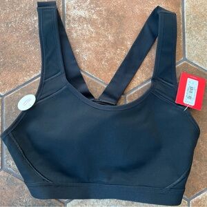 SPANX Black Medium Support Sports Bra Size Small